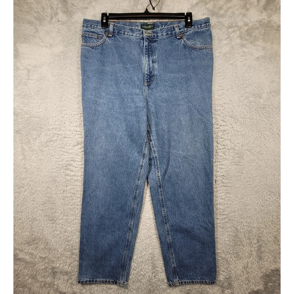 Lauren Jeans Co Ralph‎ Lauren Jeans Women 18W Blue High Rise Straight Leg Denim